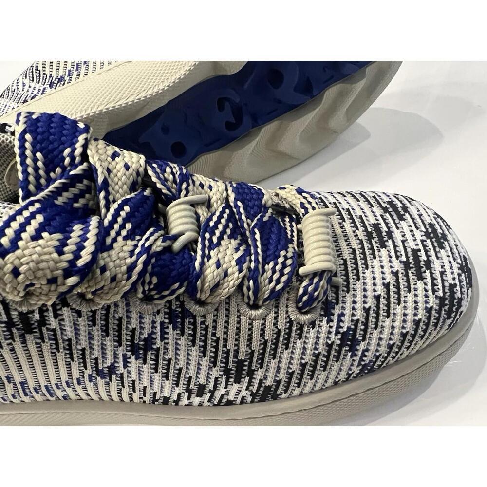 $890 Burberry Knit Box Sneakers Men Lichen Ip Check Size 8 /41 - Picture 11 of 16